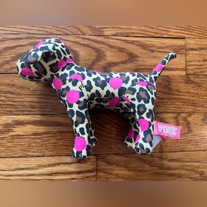 PINK Leopard & Hot Pink Polka Dot Plush Dog